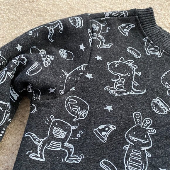 Alex & Jack Toddler Boys Dinosaur Monster Sweatshirt Size 3T Graphic Print Fun - Picture 2 of 12